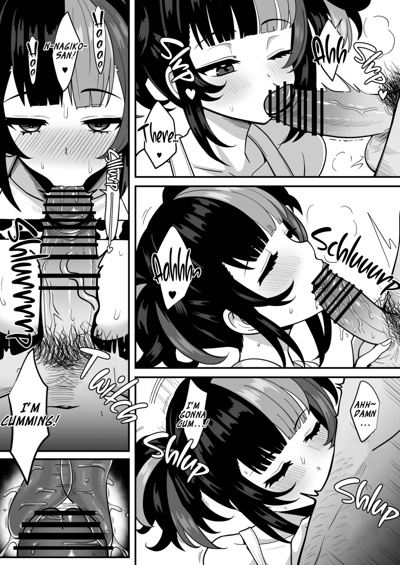 Hentai Manga Comic-A book about a swimsuit-clad Nagiko who accompanies her younger boss (♀) and her master's cuckold hobby-Read-9